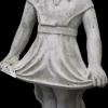 CobbGardens.com
Classic Bashful  Betty
Concrete Lawn Ornament Statuary
White Wash Finish
