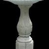 CobbGardens.com
Bird Bath Notched Bowl/Fern Leaf Pedistal
Concrete Garden Fixture
No Finish