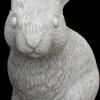 CobbGardens.com
Rabbit Ears Up
Concrete Lawn Ornament Statuary
White Wash Finish