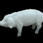 CobbGardens.com
Pig XLARGE 
Concrete Lawn Ornament Statuary
White Wash Finish